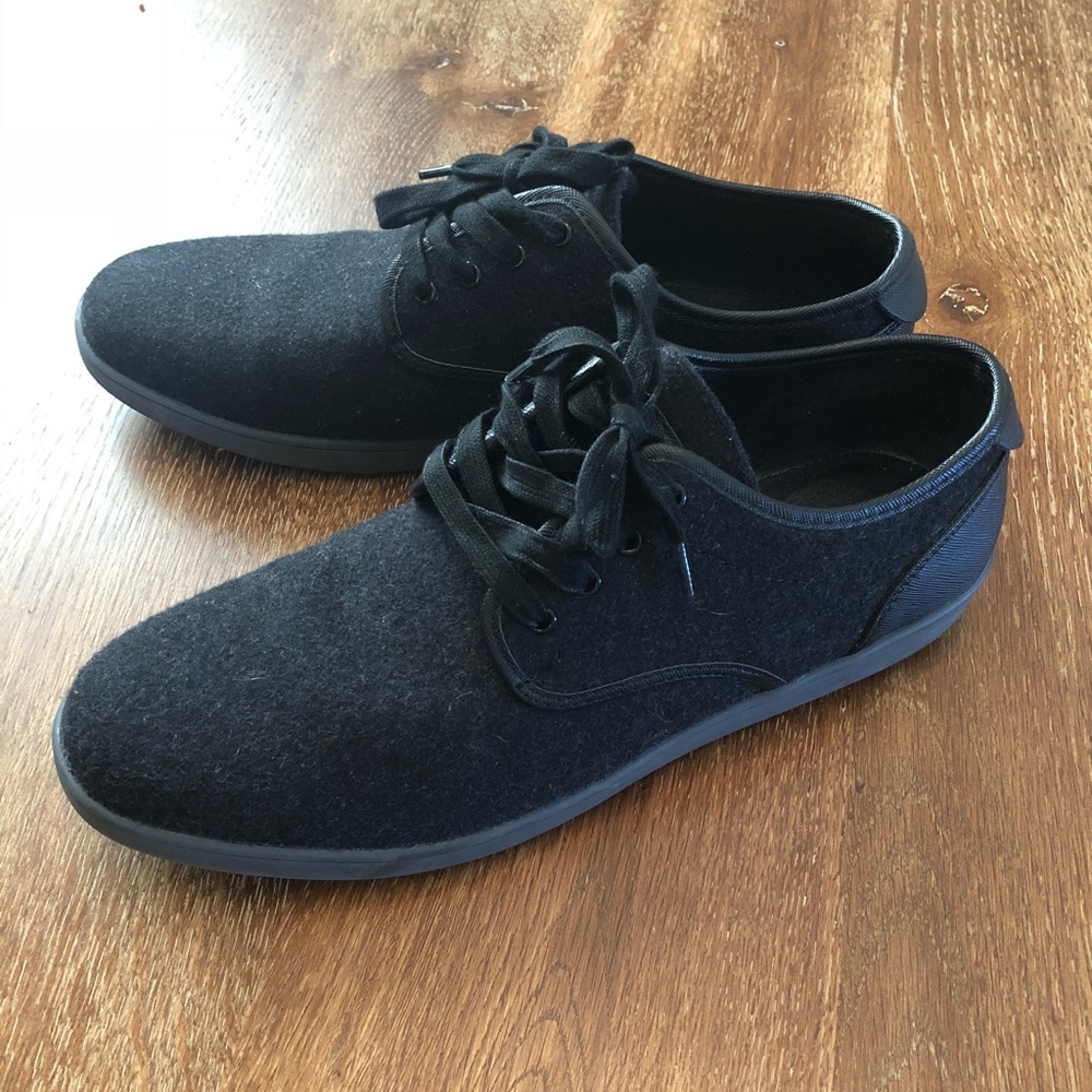 Men’s Steve Madden Fasto Shoes Black Work Casual